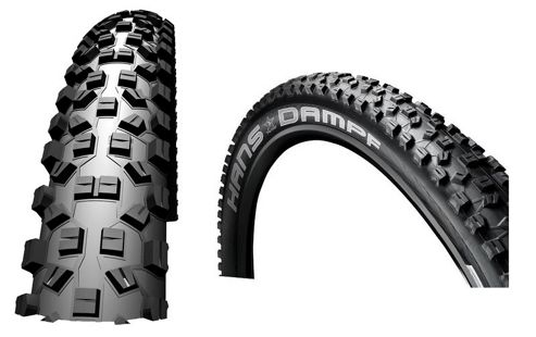 Image of Schwalbe Hans Dampf Evolution 'super Gravity' Tl-ready Trailstar Compound Folding Tyre In Black 26 X 2.35