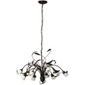 Brilliant Yasmin Ten Light Pendant in Brown Gold