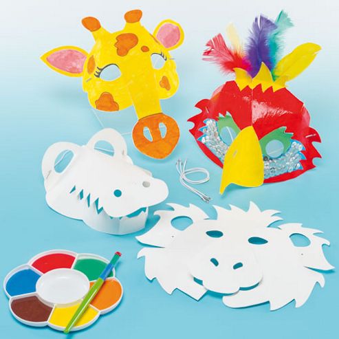Image of Animal 3d Masks (pack Of 6)