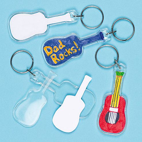Image of Design A Guitar Keyring (pack Of 6)