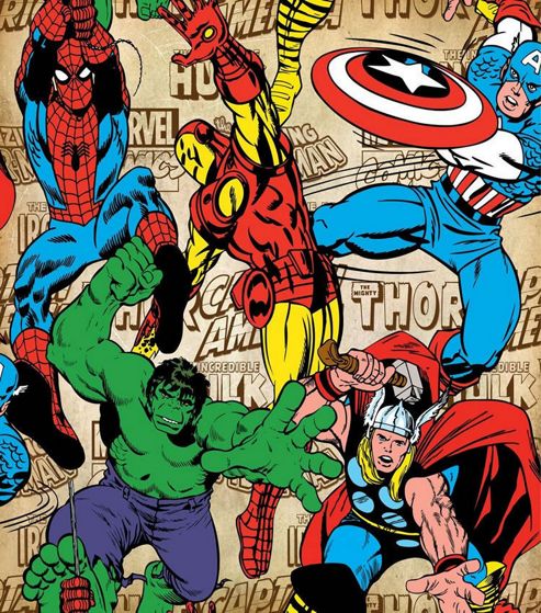 Image of Marvel Avengers Super Heroes Wallpaper
