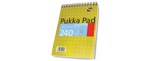 Image of Pukka Pad Shortie Metallic A5 Writing Pad 80gsm Sm024