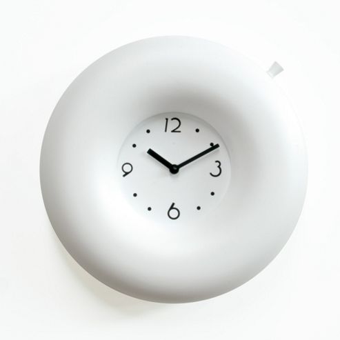 Image of Progetti Salvatempo Wooden Wall Clock - White