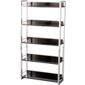 Home Essence Boston Five Shelf Bookcase/Display Unit - Black