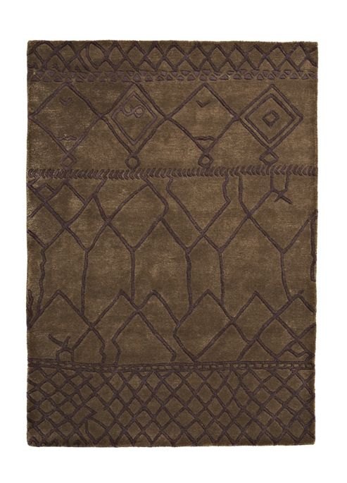 Image of Think Rugs Fusion Beige Tufted Rug - 120 Cm X 170 Cm (3 Ft 9 In X 5 Ft 7 In)