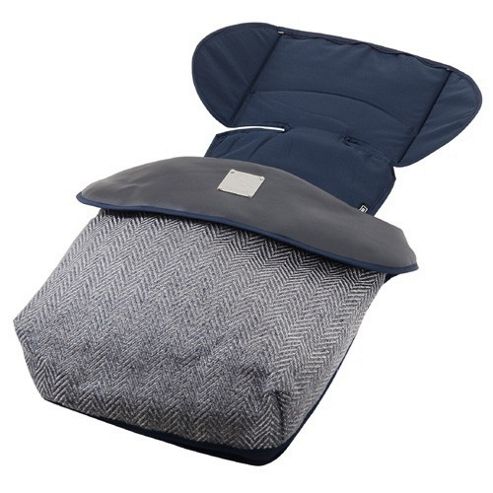 Image of Bebecar Prive Glamour Footmuff (steel Blue)