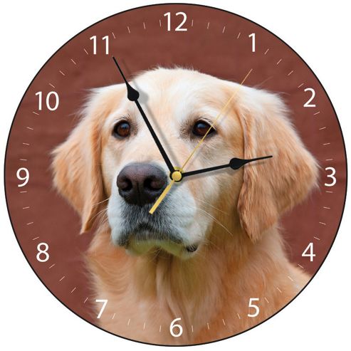 Image of Smith & Taylor Golden Retriever Dog Wall Clock