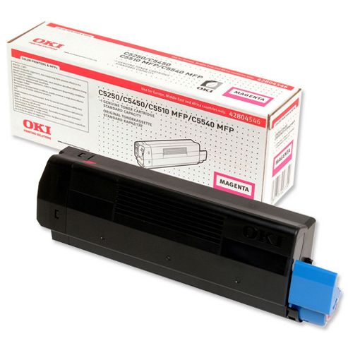 Image of Oki Standard Toner Cartridge For C5250/c5450/c5510 Mfp/c5540 Mfp Printers (magenta)