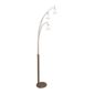 World of Lights Arc Floor Lamp in Satin Steel