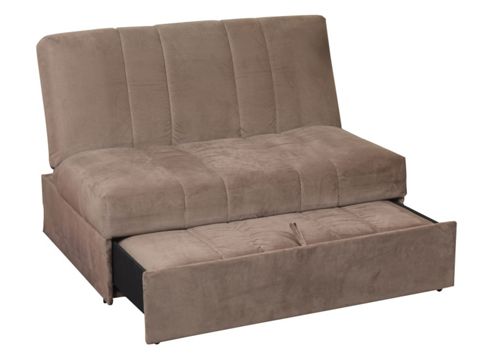 Image of Sweet Dreams Wick 2 Seater Convertible Sofa Bed - Chocolate