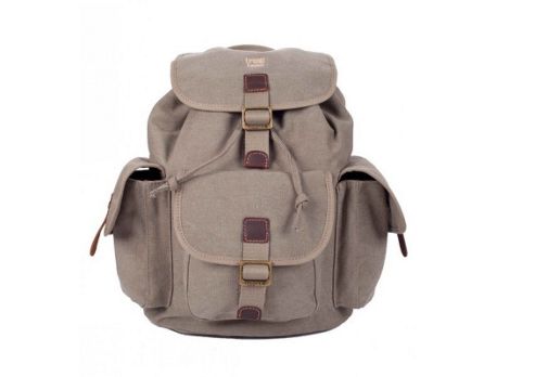 Image of Trp0268 Troop London Heritage Large Canvas Backpack Brown