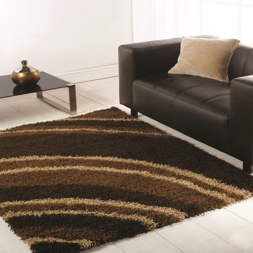 Image of Nordic Crescent Chocolate 160x230 Cm Shaggy Rug