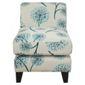 Dandelion fabric accent chair teal