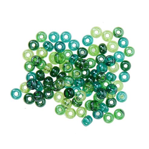 Image of Czech Seed Bead 6/0 Seagreen Lustered Mix