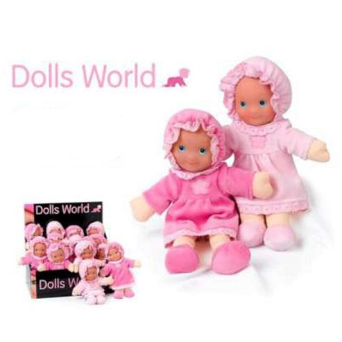 Image of Dolls World 25cm Pink Doll My First Baby