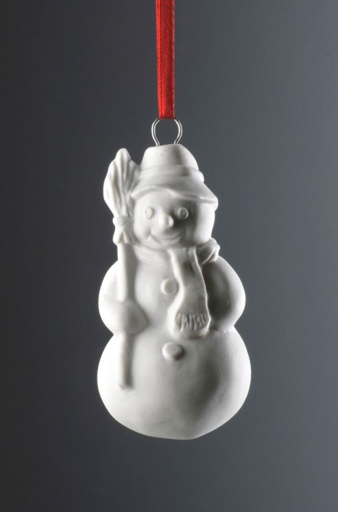 Image of Weimar Snowman Christmas Tree Decoration (set Of 2)