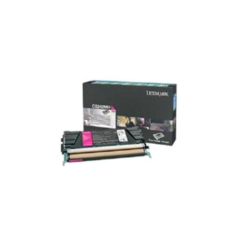 Image of Lexmark C524 Magenta High Yield Toner Cartridge (yield 5,000)