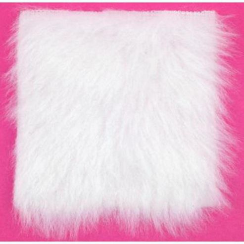 Image of Fur Fabric Shiny White