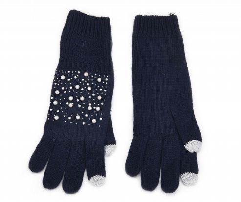 Image of Navy Pearl Tech Touch Gloves