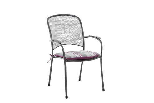 Image of Purple Stripe Carlo/classic Cushion - 48 X 44 X 4cm