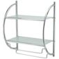 Techstyle Two Tier Metal Wall Shelf / Towel Rail
