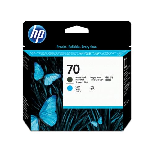 Image of Hp 70 Matte Printhead -black And Cyan