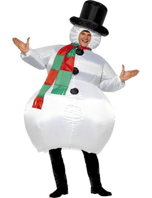 Image of Adult Inflatable Snowman Costume