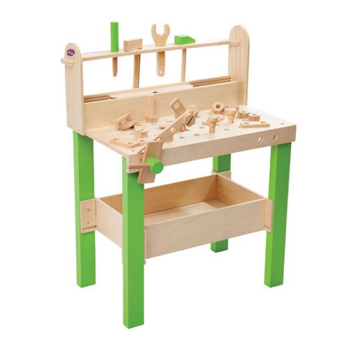 Image of Plum Lumberjack Wooden Workbench With Accessories