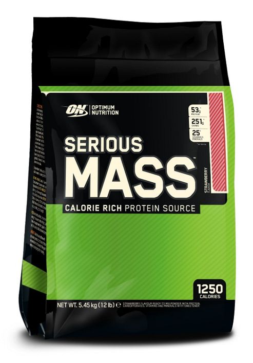 Image of Optimum Nutrition Serious Mass 5.45kg - Strawberry
