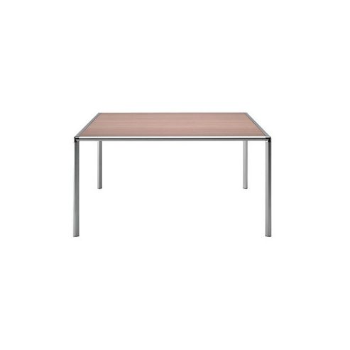 Image of Rexite Enrico X Square Table - 135cm - Transparent Glass