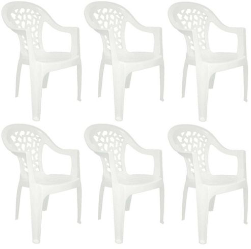 Image of Resol Inca Garden Outdoor / Indoor Designer Plastic Chair - White - X6
