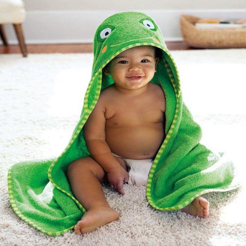 Image of Skip Hop Zoo Hooded Towel Frog