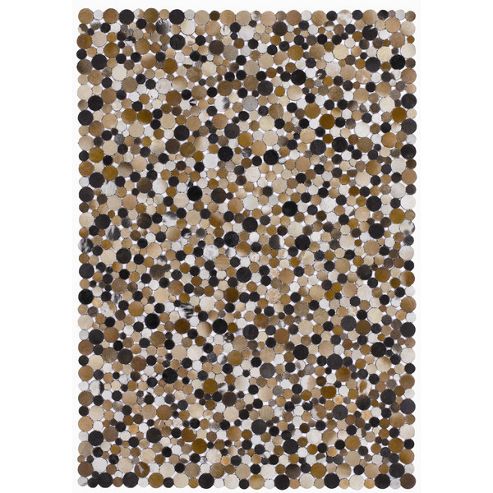 Image of Angelo Rodeo Mix Of Beige Skin Rug - 300cm X 200cm (9 Ft 10 In X 6 Ft 6.5 In)