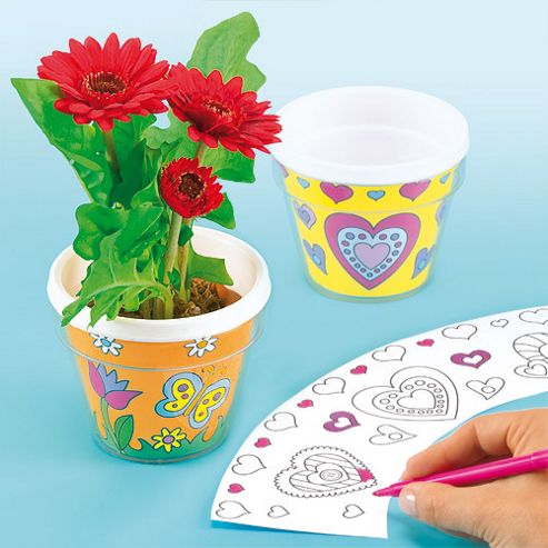Image of Children's Crafts Flowerpot (box Of 4)