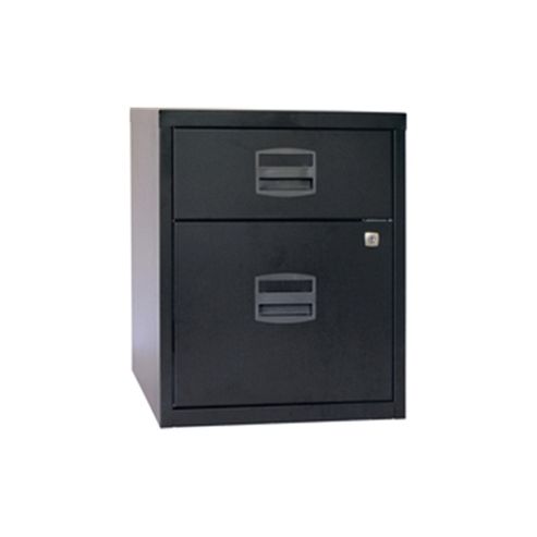 Image of Bisley A4 Mobile Home Filer 2-drawer Black By31012