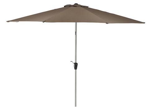 Image of Sahara 3m Stainless Steel Look Aluminium Crank And Tilt Parasol (38mm Pole, 8 Ribs)