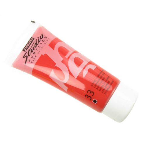 Image of Pebeo Studio Acrylic 100ml - Cadmium Red