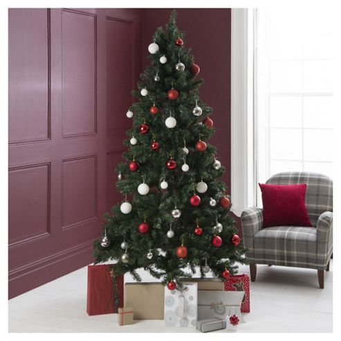 Image of Festive Instant Christmas Tree With Hinged Branches, 6.9ft
