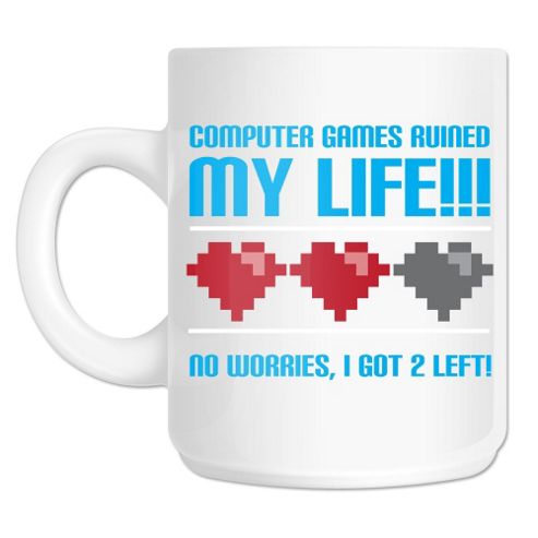 Image of Computer Games Ruined My Life 10oz Ceramic Mug