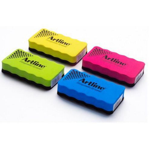 Image of Artline Magnetic Whiteboard Eraser Pack Of 4 - Assorted