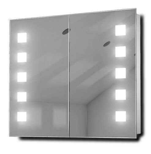 Image of Excel Demister Fluorescent Bathroom Cabinet With Demister, Sensor & Shaver K81