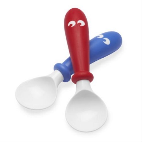 Image of Babybjorn Spoon (ocean Blue/bright Red)