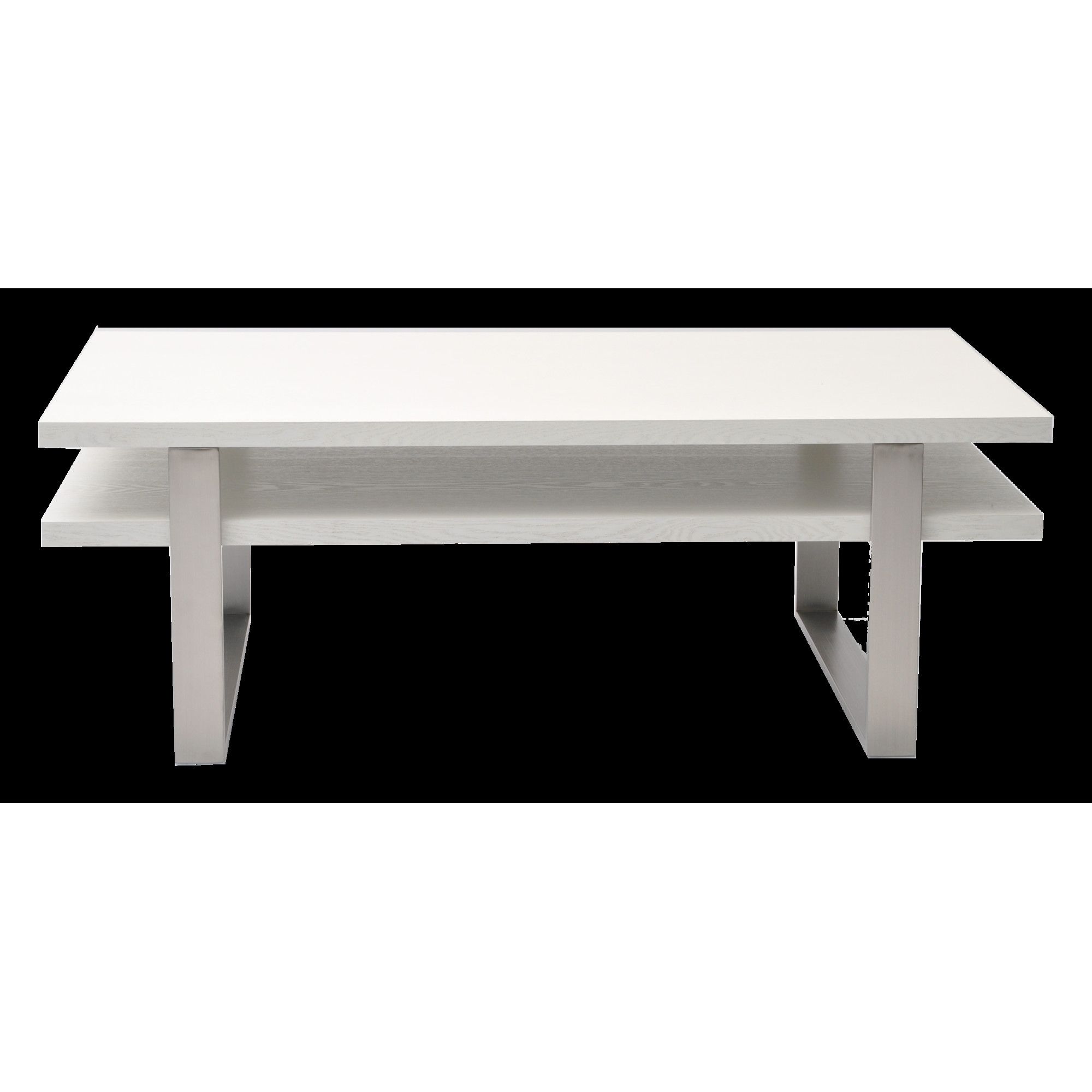 RGE Steel Coffee Table - Veneer White at Tesco Direct