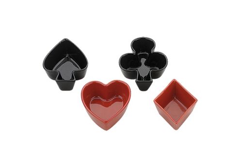 Image of Bia Set Of 4 Card Suit Snack Dishes