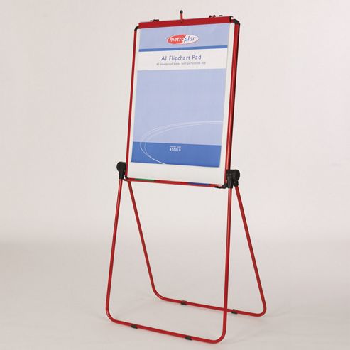 Image of Metroplan Ultimate Loop Leg Flipchart Easel - Red