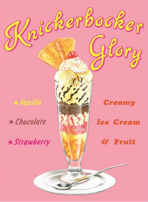 Image of Knickerbocker Glory Tin Sign