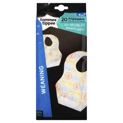 image 1 of Tommee Tippee Explora Disposable Bibs X20