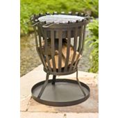LA HACIENDA STEEL FIREBASKET WITH GRILL