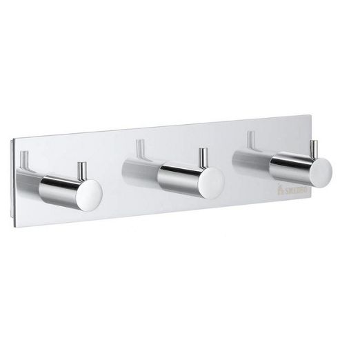 Image of Smedbo Pool Triple Towel Hook In Polished Chrome