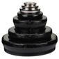 "Natural Elements Eight Piece Traditional Cast Iron Imperial Stacking Weights Set, Gift Boxed"